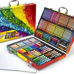 Coloured pencils and markers