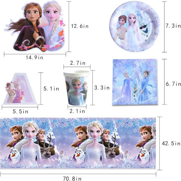 Birthday Frozen crockery