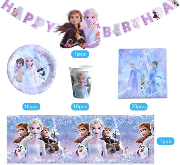 Birthday Frozen crockery