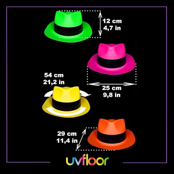 Fluorescent hats